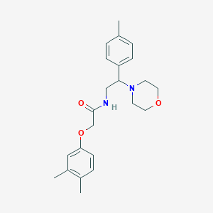 molecular formula C23H30N2O3 B14982496 2-(3,4-dimethylphenoxy)-N-[2-(4-methylphenyl)-2-(morpholin-4-yl)ethyl]acetamide 