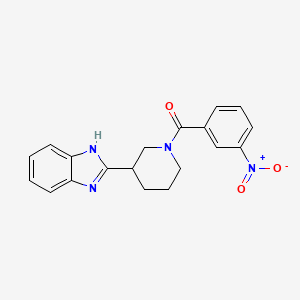 [3-(1H-benzimidazol-2-yl)piperidin-1-yl](3-nitrophenyl)methanone