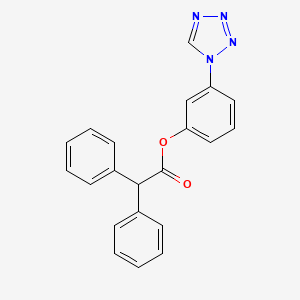 3-(1H-tetrazol-1-yl)phenyl diphenylacetate