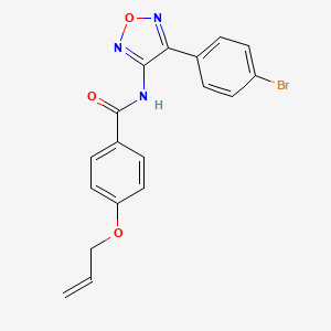 molecular formula C18H14BrN3O3 B14982530 N-[4-(4-bromophenyl)-1,2,5-oxadiazol-3-yl]-4-(prop-2-en-1-yloxy)benzamide 