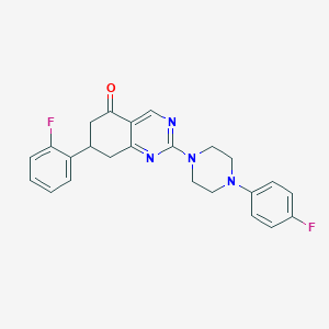 molecular formula C24H22F2N4O B14982543 7-(2-fluorophenyl)-2-[4-(4-fluorophenyl)piperazin-1-yl]-7,8-dihydroquinazolin-5(6H)-one 