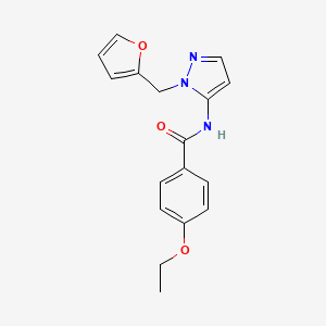 4-ethoxy-N-[1-(furan-2-ylmethyl)-1H-pyrazol-5-yl]benzamide