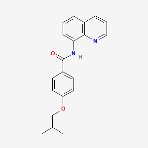 4-(2-methylpropoxy)-N-(quinolin-8-yl)benzamide