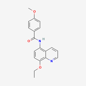 molecular formula C19H18N2O3 B14982561 N-(8-ethoxyquinolin-5-yl)-4-methoxybenzamide 