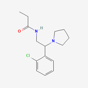 N-[2-(2-chlorophenyl)-2-(pyrrolidin-1-yl)ethyl]propanamide