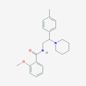 molecular formula C22H28N2O2 B14982614 2-methoxy-N-[2-(4-methylphenyl)-2-(piperidin-1-yl)ethyl]benzamide 