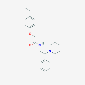 2-(4-ethylphenoxy)-N-[2-(4-methylphenyl)-2-(piperidin-1-yl)ethyl]acetamide