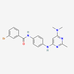 3-bromo-N-(4-{[6-(dimethylamino)-2-methylpyrimidin-4-yl]amino}phenyl)benzamide