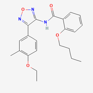 2-butoxy-N-[4-(4-ethoxy-3-methylphenyl)-1,2,5-oxadiazol-3-yl]benzamide