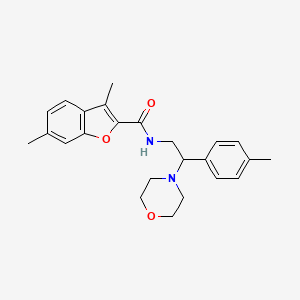 3,6-dimethyl-N-[2-(4-methylphenyl)-2-(morpholin-4-yl)ethyl]-1-benzofuran-2-carboxamide