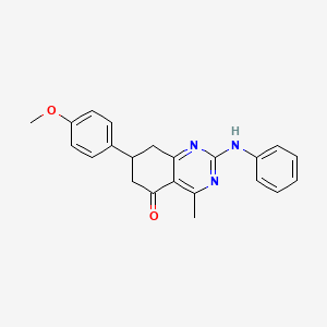 2-anilino-7-(4-methoxyphenyl)-4-methyl-7,8-dihydroquinazolin-5(6H)-one