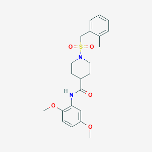 N-(2,5-dimethoxyphenyl)-1-[(2-methylbenzyl)sulfonyl]piperidine-4-carboxamide