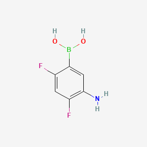 molecular formula C6H6BF2NO2 B1498273 5-氨基-2,4-二氟苯硼酸 CAS No. 1072952-05-6