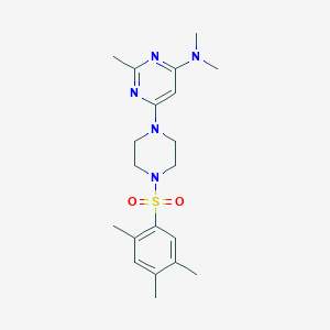 molecular formula C20H29N5O2S B14982744 N,N,2-Trimethyl-6-[4-(2,4,5-trimethylbenzenesulfonyl)piperazin-1-YL]pyrimidin-4-amine 