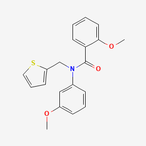 2-methoxy-N-(3-methoxyphenyl)-N-(thiophen-2-ylmethyl)benzamide