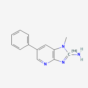 molecular formula C13H12N4 B1498278 1-Methyl-6-phenyl(214C)imidazolo[4,5-b]pyridin-2-amine CAS No. 210049-12-0