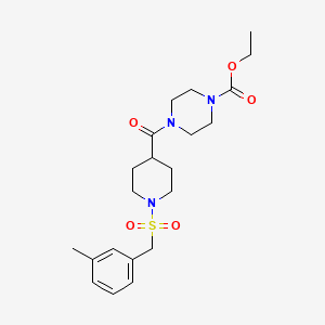 Ethyl 4-({1-[(3-methylbenzyl)sulfonyl]piperidin-4-yl}carbonyl)piperazine-1-carboxylate