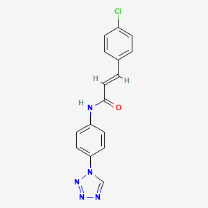 (2E)-3-(4-chlorophenyl)-N-[4-(1H-tetrazol-1-yl)phenyl]prop-2-enamide