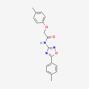 2-(4-methylphenoxy)-N-[5-(4-methylphenyl)-1,2,4-oxadiazol-3-yl]acetamide