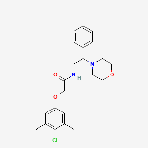 molecular formula C23H29ClN2O3 B14982865 2-(4-chloro-3,5-dimethylphenoxy)-N-[2-(4-methylphenyl)-2-(morpholin-4-yl)ethyl]acetamide 