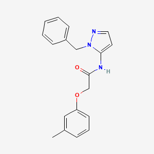 N-(1-benzyl-1H-pyrazol-5-yl)-2-(3-methylphenoxy)acetamide