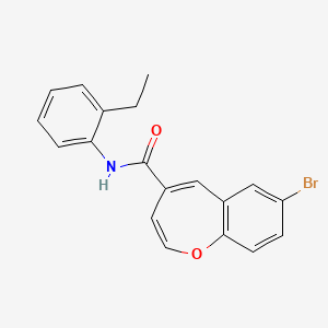 7-bromo-N-(2-ethylphenyl)-1-benzoxepine-4-carboxamide