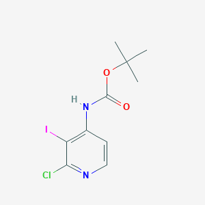 molecular formula C10H12ClIN2O2 B1498290 Tert-butyl (2-chloro-3-iodopyridin-4-YL)carbamate CAS No. 234108-74-8