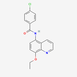 4-chloro-N-(8-ethoxyquinolin-5-yl)benzamide