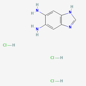 molecular formula C7H11Cl3N4 B1498295 5,6-Diaminobenzimidazole trihydrochloride 