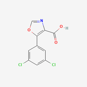 molecular formula C10H5Cl2NO3 B1498300 5-(3,5-Dichlorophenyl)-4-oxazolecarboxylic acid 