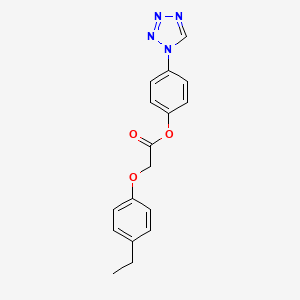 molecular formula C17H16N4O3 B14983012 4-(1H-tetrazol-1-yl)phenyl (4-ethylphenoxy)acetate 