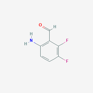 molecular formula C7H5F2NO B1498303 6-Amino-2,3-difluorobenzaldehyde 