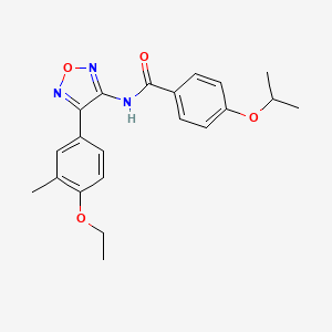 N-[4-(4-ethoxy-3-methylphenyl)-1,2,5-oxadiazol-3-yl]-4-(propan-2-yloxy)benzamide