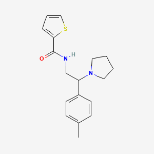 N-[2-(4-methylphenyl)-2-(pyrrolidin-1-yl)ethyl]thiophene-2-carboxamide