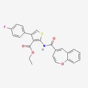 molecular formula C24H18FNO4S B14983085 Ethyl 2-[(1-benzoxepin-4-ylcarbonyl)amino]-4-(4-fluorophenyl)thiophene-3-carboxylate 