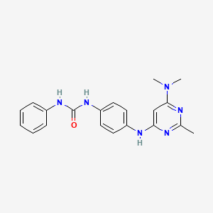 1-(4-((6-(Dimethylamino)-2-methylpyrimidin-4-yl)amino)phenyl)-3-phenylurea