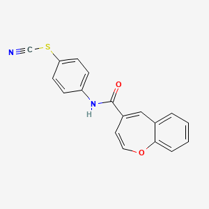 4-[(1-Benzoxepin-4-ylcarbonyl)amino]phenyl thiocyanate