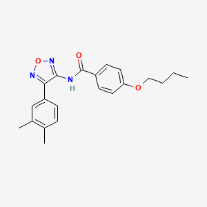 4-butoxy-N-[4-(3,4-dimethylphenyl)-1,2,5-oxadiazol-3-yl]benzamide