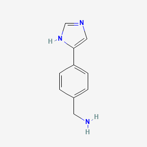 molecular formula C10H11N3 B1498317 4-(1H-Imidazol-4-YL)-benzylamine CAS No. 885281-24-3