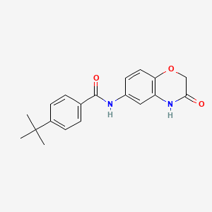 4-tert-butyl-N-(3-oxo-3,4-dihydro-2H-1,4-benzoxazin-6-yl)benzamide