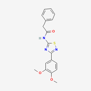 molecular formula C18H17N3O3S B14983189 N-[3-(3,4-dimethoxyphenyl)-1,2,4-thiadiazol-5-yl]-2-phenylacetamide 