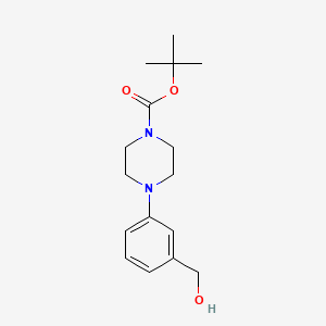 molecular formula C16H24N2O3 B1498319 Tert-butyl 4-[3-(hydroxymethyl)phenyl]piperazine-1-carboxylate CAS No. 261925-88-6