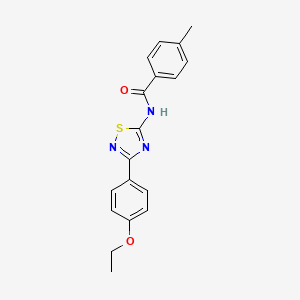 N-[3-(4-ethoxyphenyl)-1,2,4-thiadiazol-5-yl]-4-methylbenzamide