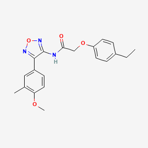 molecular formula C20H21N3O4 B14983202 2-(4-ethylphenoxy)-N-[4-(4-methoxy-3-methylphenyl)-1,2,5-oxadiazol-3-yl]acetamide 