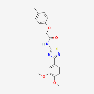 molecular formula C19H19N3O4S B14983263 N-[3-(3,4-dimethoxyphenyl)-1,2,4-thiadiazol-5-yl]-2-(4-methylphenoxy)acetamide 