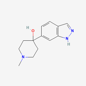 molecular formula C13H17N3O B1498328 4-(1H-Indazol-6-YL)-1-methyl-piperidin-4-OL CAS No. 885272-30-0