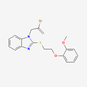 1-(2-bromoprop-2-en-1-yl)-2-{[2-(2-methoxyphenoxy)ethyl]sulfanyl}-1H-benzimidazole