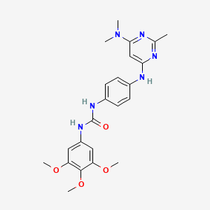 1-(4-{[6-(Dimethylamino)-2-methylpyrimidin-4-YL]amino}phenyl)-3-(3,4,5-trimethoxyphenyl)urea