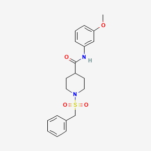 1-(benzylsulfonyl)-N-(3-methoxyphenyl)piperidine-4-carboxamide