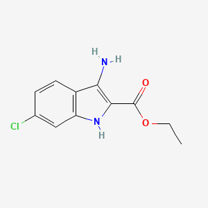 Ethyl 3-amino-6-chloro-1H-indole-2-carboxylate
